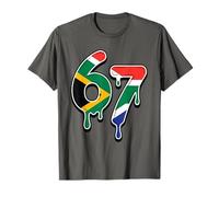 67 South Africa Six Seven South African Flag T-Shirt