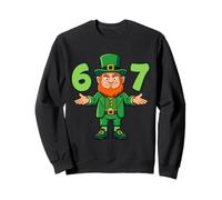 67 St Patricks Day Leprechaun Funny Six Seven Kids Teens Sweatshirt