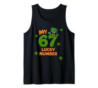 67 St. Patricks Meme Cute 67 Lucky Number St. Patricks Tank Top