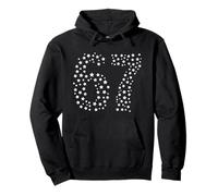 67 Starry Number Celestial Space Design Pullover Hoodie