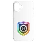 67 Tech Shield Digital Emblem Art Case for iPhone 16 Plus