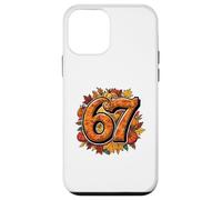 67 Thanksgiving Autumn Meme With Pumpkins And Fall Leaves Case for iPhone 12 mini