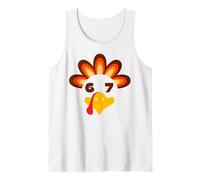 67 Thanksgiving Funny 6 7 Six Seven Turkey Social Media Meme Tank Top