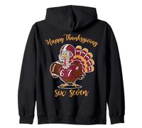 67 Thanksgiving Funny 6 7 Six Seven Turkey Social Media Meme Zip Hoodie