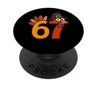 67 Thanksgiving Meme Mason 6 7 Turkey Six Seven Teens Kids PopSockets Adhesive PopGrip