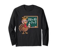 67 Thanksgiving T-Shirt Funny Turkey Math Teacher Mom Long Sleeve T-Shirt
