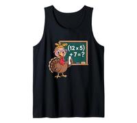 67 Thanksgiving T-Shirt Funny Turkey Math Teacher Mom Tank Top