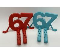 67 Tik-Tok Brain Rot Figurine~Articulated Meme Figurine~Six Seven~67mm (6.7cm)