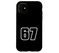 67 Urban Sports Outline Number Modern Street Style Design Case for iPhone 11