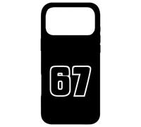 67 Urban Sports Outline Number Modern Street Style Design Case for iPhone 17 Pro Max