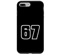 67 Urban Sports Outline Number Modern Street Style Design Case for iPhone 7 Plus/8 Plus