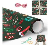 67 Wrapping Paper Christmas Gift Wrap, Fun Christmas - Themed 6 7 Wrapping Paper, Unique Meme Holiday Gift 6-7 Wrap Papers Roll, 19in Wide Small Birthday Xmas Santa Festive Present Roll(Green,72IN)
