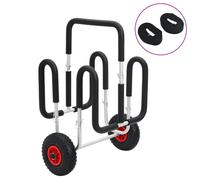 (67 x 48 x 89 cm) vidaXL 1/2x Kayak Trolleys Aluminium Boat Trailer Canoe Carrier Transport Cart