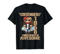 67 Year Old December 1958 Teddy Bear 67th Birthday Women T-Shirt