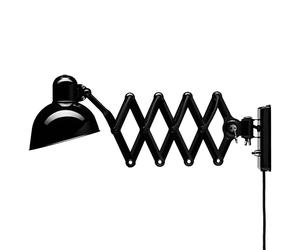 6718 Extendible wall lamp KAISER idell Fritz Hansen black high gloss - 5702377024089