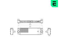 672013 Charge Air Cooler Fits Mercedes Sprinter 3-T Van Platform/Chassis BUS ERA