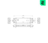 672018 Charge Air Cooler Fits Iveco Daily 3 Van Platform/Chassis BUS Astra ERA