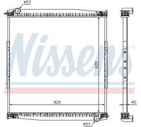 67282 RADIATOR, ENGINE COOLING NISSENS