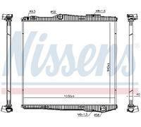 672900 RADIATOR, ENGINE COOLING NISSENS