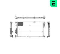 ERA 673072 Engine radiator