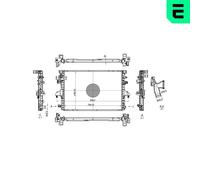 ERA 673120 Engine radiator