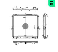 ERA 673158 Engine radiator