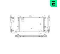 ERA 673216 Engine radiator