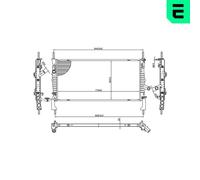 ERA 673266 Engine radiator