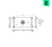 ERA 673299 Engine radiator