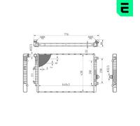 ERA 673313 Engine radiator