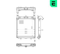 ERA 673337 Engine Cooling Radiator Fits Porsche 911 Convertible Targa Boxster