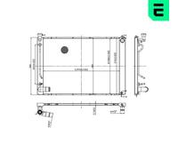 ERA 673358 Engine radiator