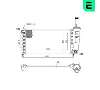 Engine Cooling Radiator Fits Fiat Punto Hatchback Van Zastava - ERA 673545