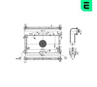 ERA 673563 Engine radiator