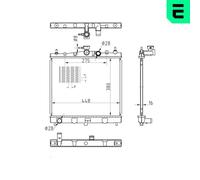 ERA 673571 Engine radiator