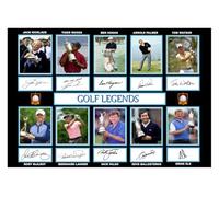 (675) Golf Legends x10 Signed A4 Photograph (21 X 297 CM) Art Work Wall Art Display (REPRINT) #####