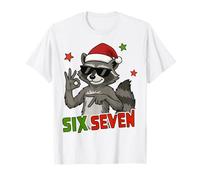 67l Raccoon Six Seven Christmas Vibes Secret Santa T-Shirt