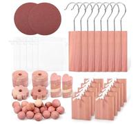 67Pcs/Set Cedar Blocks for Clothes Storage, Cedarwood Moth Repellent for Wardrobes,Smooth Surface Long Lasting Cedar Wood Plank Bundle