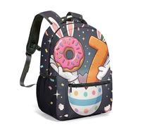 67th Birthday 16 Inch Summer Cake Palm Tree Crab Surfboard Print Rucksack, 360 All-over Graphic School Bag for Kids Children Adults (13)
