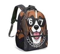 67th Birthday 16 Inch Summer Cake Palm Tree Crab Surfboard Print Rucksack, 360 All-over Graphic School Bag for Kids Children Adults (25)