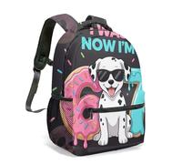 67th Birthday 16 Inch Summer Cake Palm Tree Crab Surfboard Print Rucksack, 360 All-over Graphic School Bag for Kids Children Adults (17)