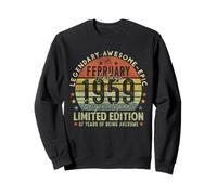 67th Birthday Legends February 1996 Vintage 67 Years Old Sweatshirt