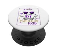 67th Birthday Queen Chapter 67 Fabulous Since 1959 Women PopSockets Adhesive PopGrip