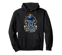 67th Birthday Women Cheers to 67 Years Fabulous Since 1959 Pullover Hoodie