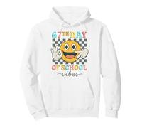 67th Day of School Vibes 67 Meme Cute Smile Face Teacher Pullover Hoodie