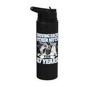 67th Wedding Anniversary Driving Each Other Nuts 67 Years Stainless Steel Insulated Water Bottle