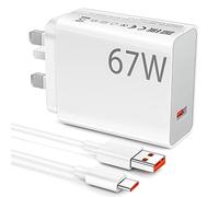 67W Fast Charger Plug for turbocharger for Xiaomi Redmi Note 14s 14 13 Pro+ 12, ACAGET Charger, 6A/1M USB C Cable Type A Wall Charger UK Charge for Xiaomi 15T 15 14T 13T 13 Lite 13 Pro 12 for POCO X7