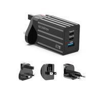 67W USB C Charger, 65W USB C Fast Travel Charger with EU UK US Plug, PD3.0 Charge Power Supply, PPS Adapter Compatible with MacBook Pro Air, iPad, iPhone 16 Pro/15, Galaxy S24, Pixel, Steam Deck