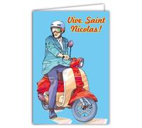 68-1063B Saint Nicholas December 6th Card - Format 11.5 x 17 cm - with Envelope - Feast of St Nicholas Patron of Schoolchildren - Card to exchange and collect - For Boys 3-11 Years Old and A.P.E.L.