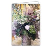 68-4033 Photo Card Bouquet of Flowers - Closed Format 17 x 11.5 cm - White Interior to Write Your Greeting Message - Comes with an Envelope - Made in France